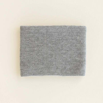 Tube scarf Gigi - Grey melange - Hvid